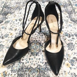 Nine West Lace-up Pointed Toe Heels